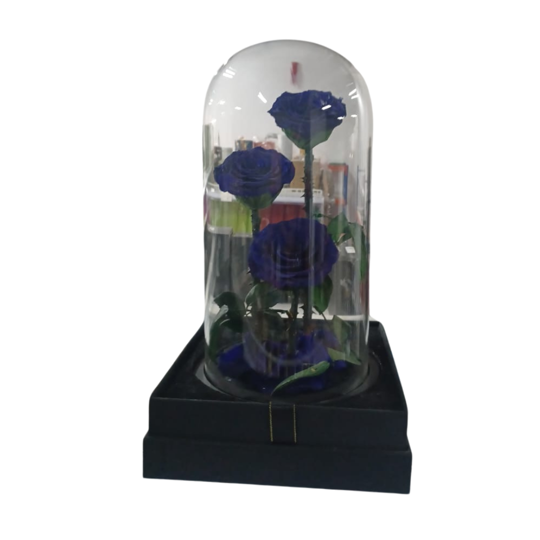 3 Stems Infinity Preserved Rose in Glass: Lovely Gift in Dubai