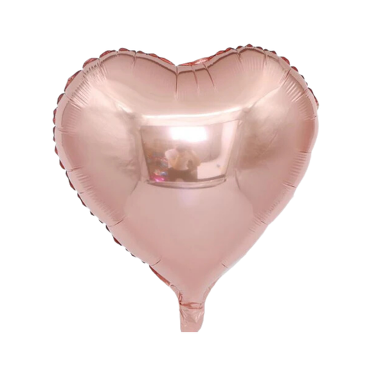 Rose Gold Heart Foil Balloon - VD