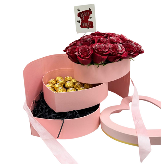 Forever Yours: Roses and Chocolates Box