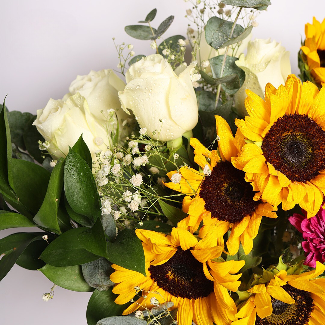 Royal Sunflower Vase