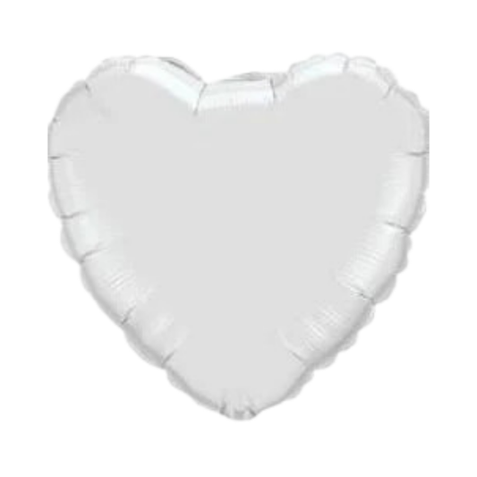 Silver Heart Balloon - VD