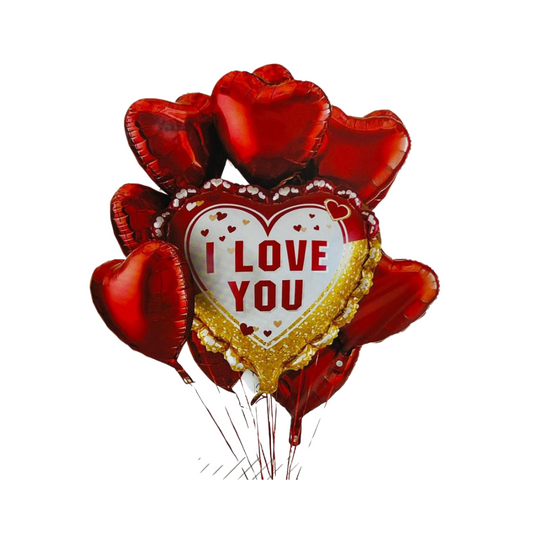 Valentine Love Balloon Bouquet – I Love You