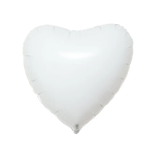 White Heart Foil Balloon - VD