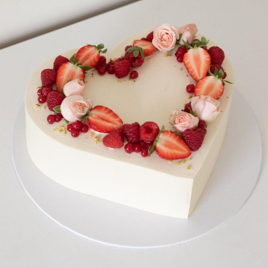 Valentine's Day Fruits Cake